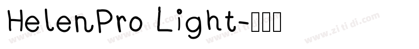 HelenPro Light字体转换